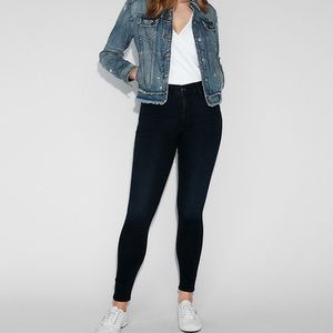 Express High Waisted Darkwash Perfect Jean Legging
